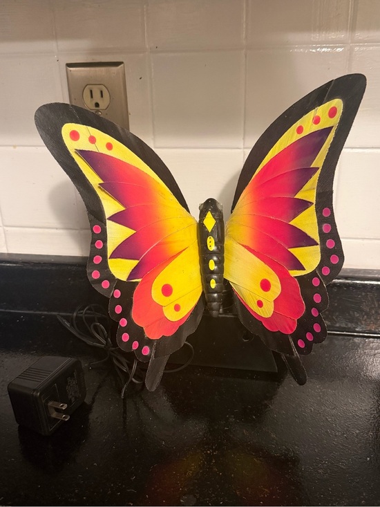 Other - Lite F/X Fiber Optic Butterfly Color Changing Lamp Vintage